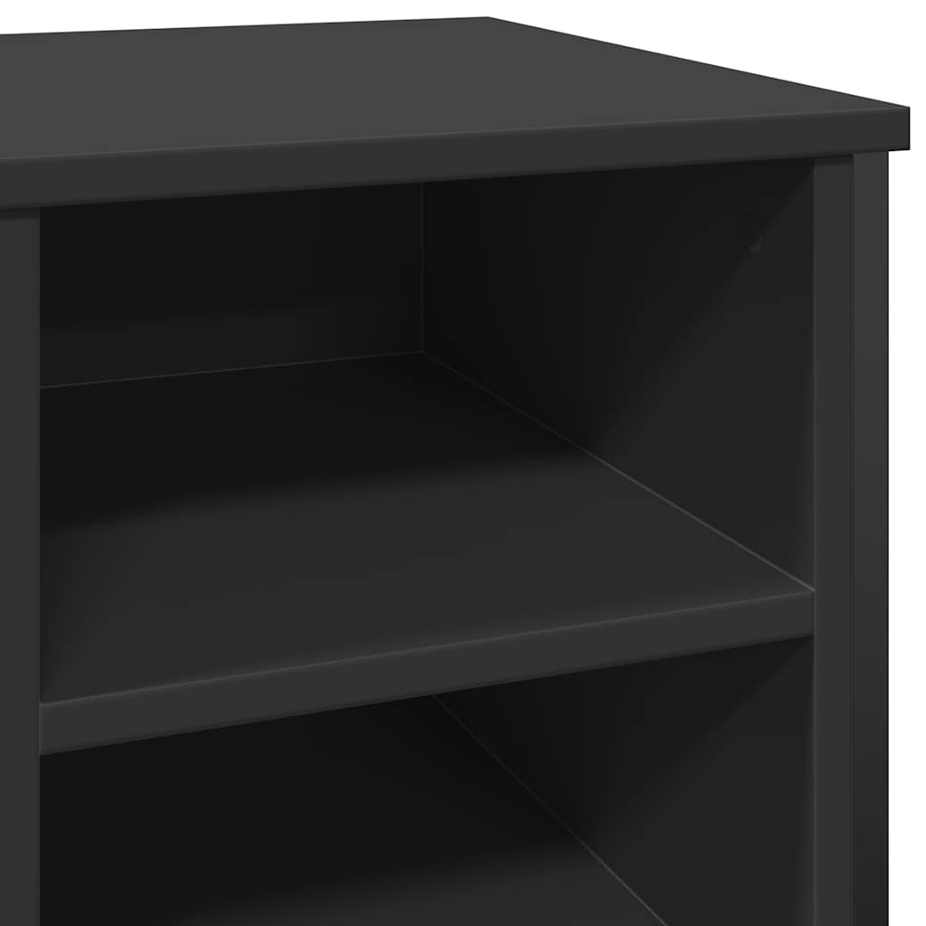 Shoe Bench Old, Hand-Finished Wood Wide & Deep 9 Compartments