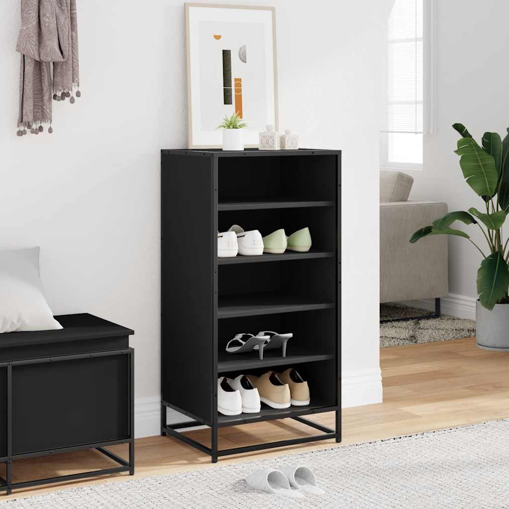 Flow Shoe Rack Grained Old Sonoma & Metal 5 Compartments