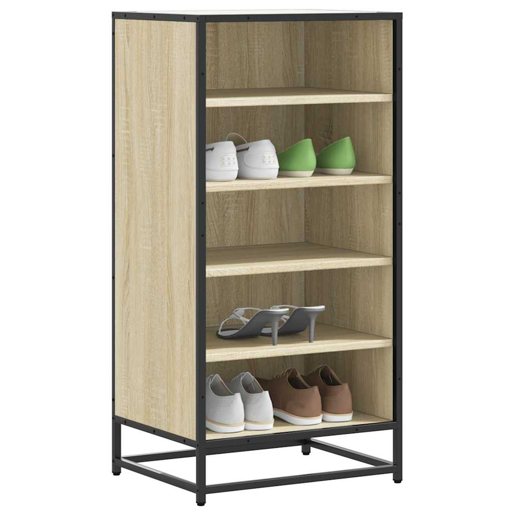 Flow Shoe Rack Grained Old Sonoma & Metal 5 Compartments