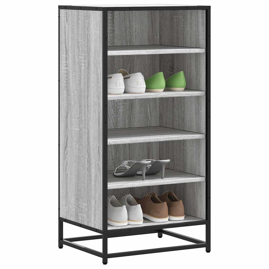 Flow Shoe Rack Grained Old Sonoma & Metal 5 Compartments