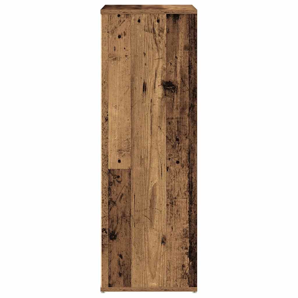 Flow Shoe Rack Old Wood Tall 12 Compartments