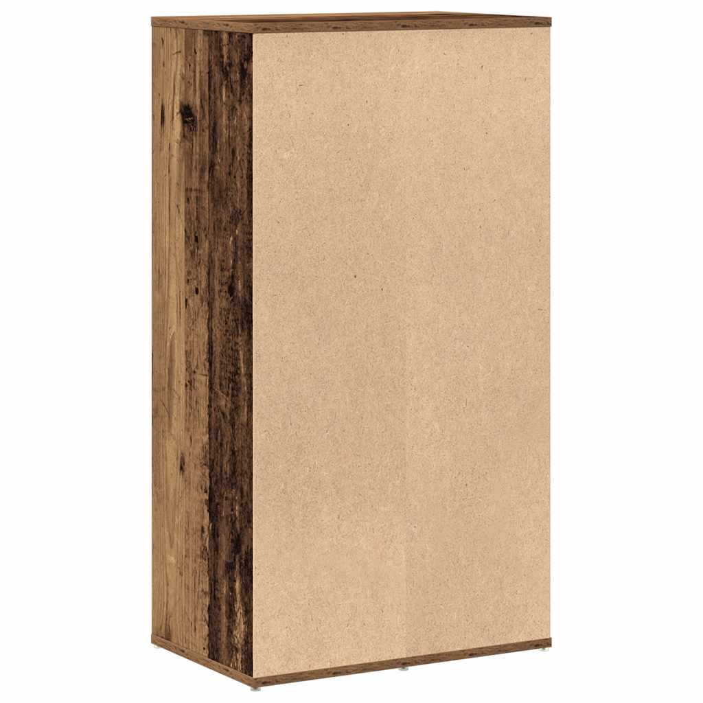 Flow Shoe Rack Old Wood Tall 12 Compartments