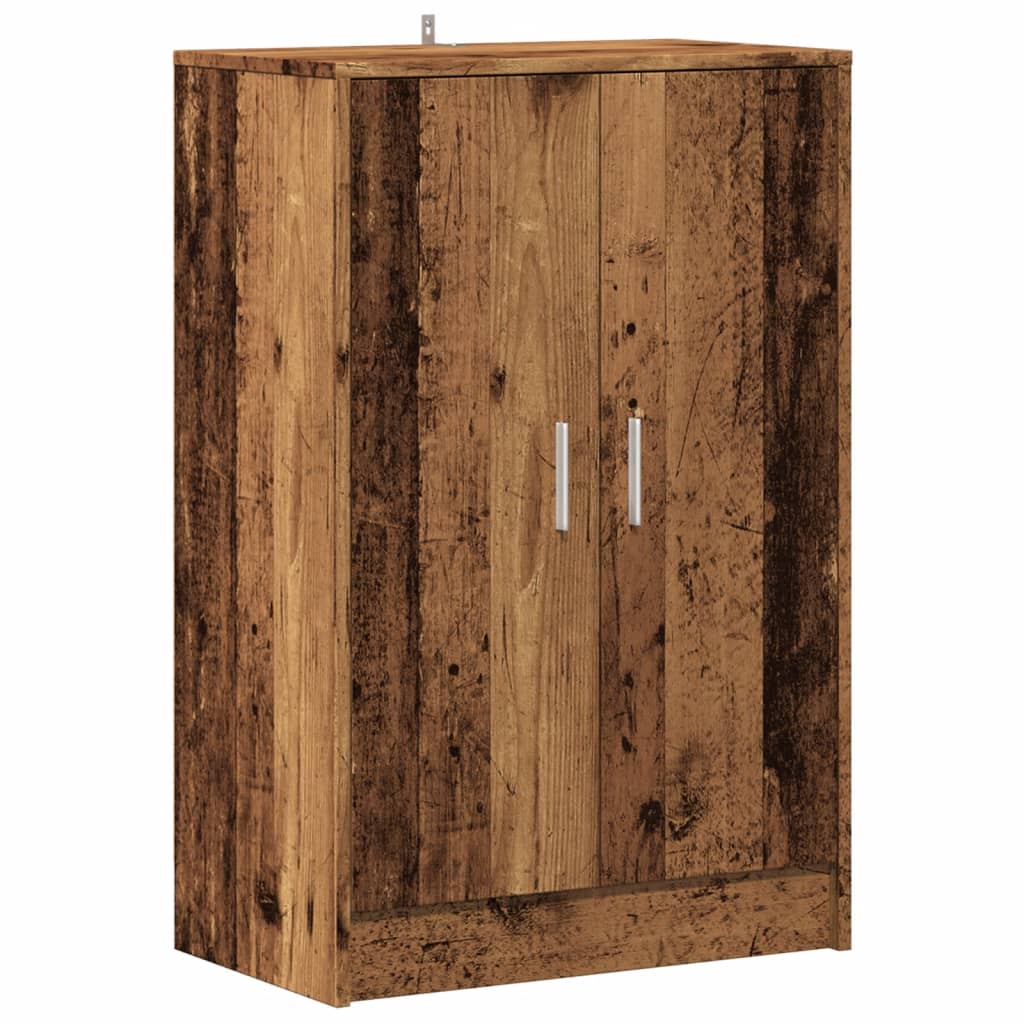 Haven Shoe Cabinet Old Pine 2 Compartments Medium