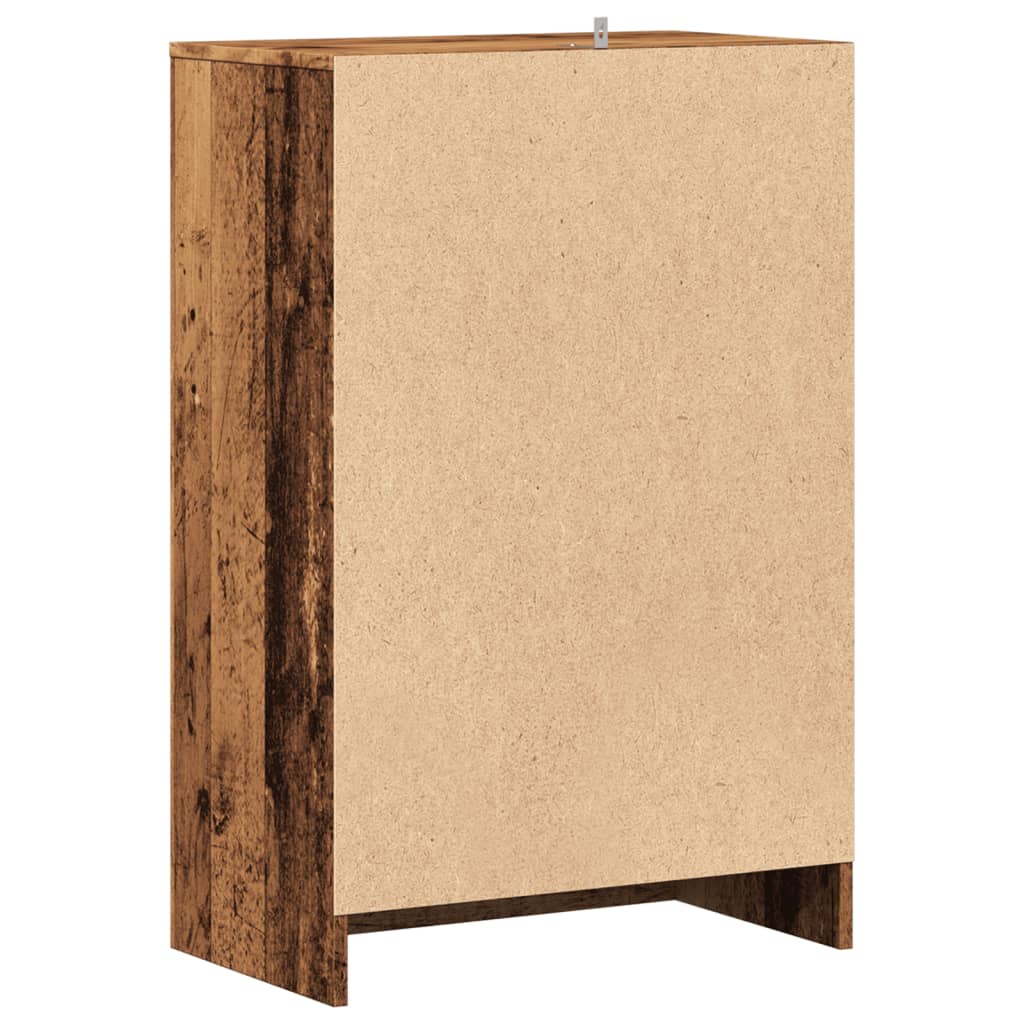 Haven Shoe Cabinet Old Pine 2 Compartments Medium