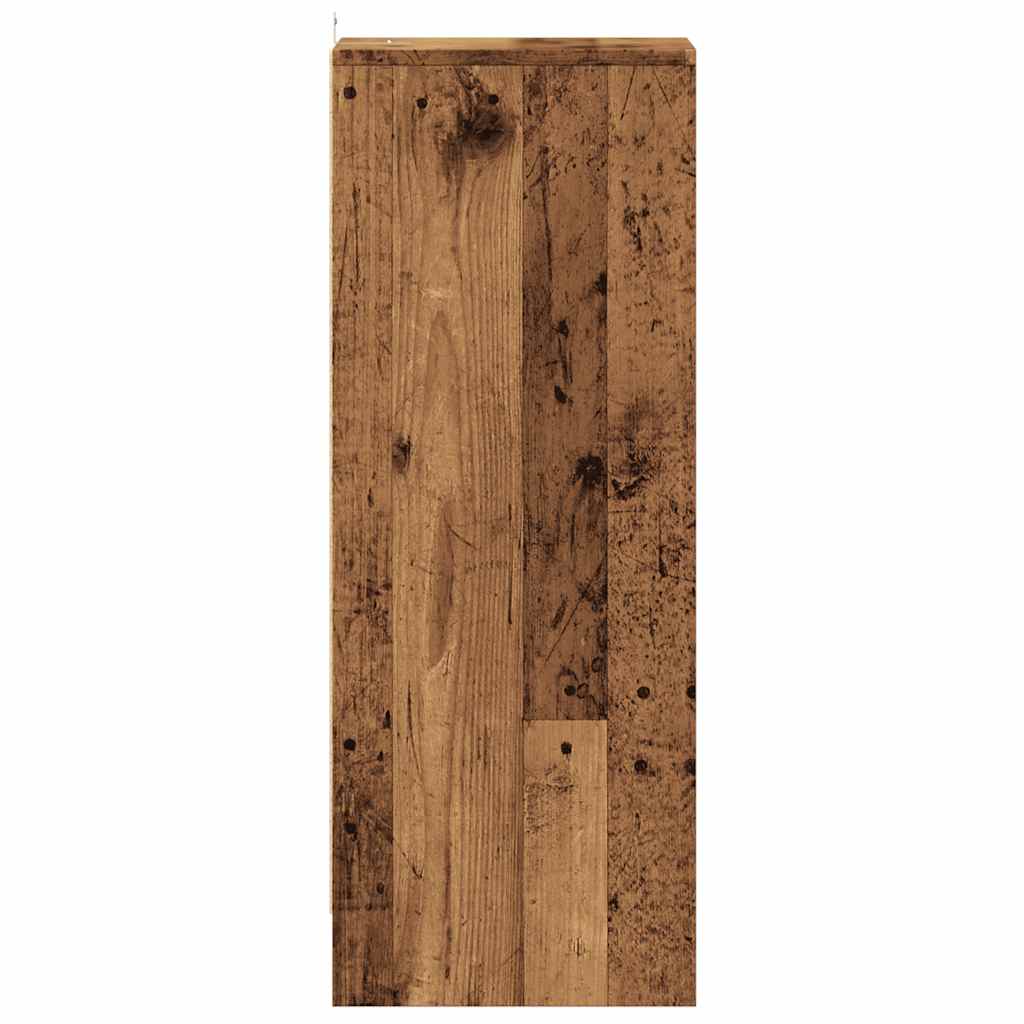 Haven Shoe Cabinet Old Pine 6 Compartments Tall & Skinny