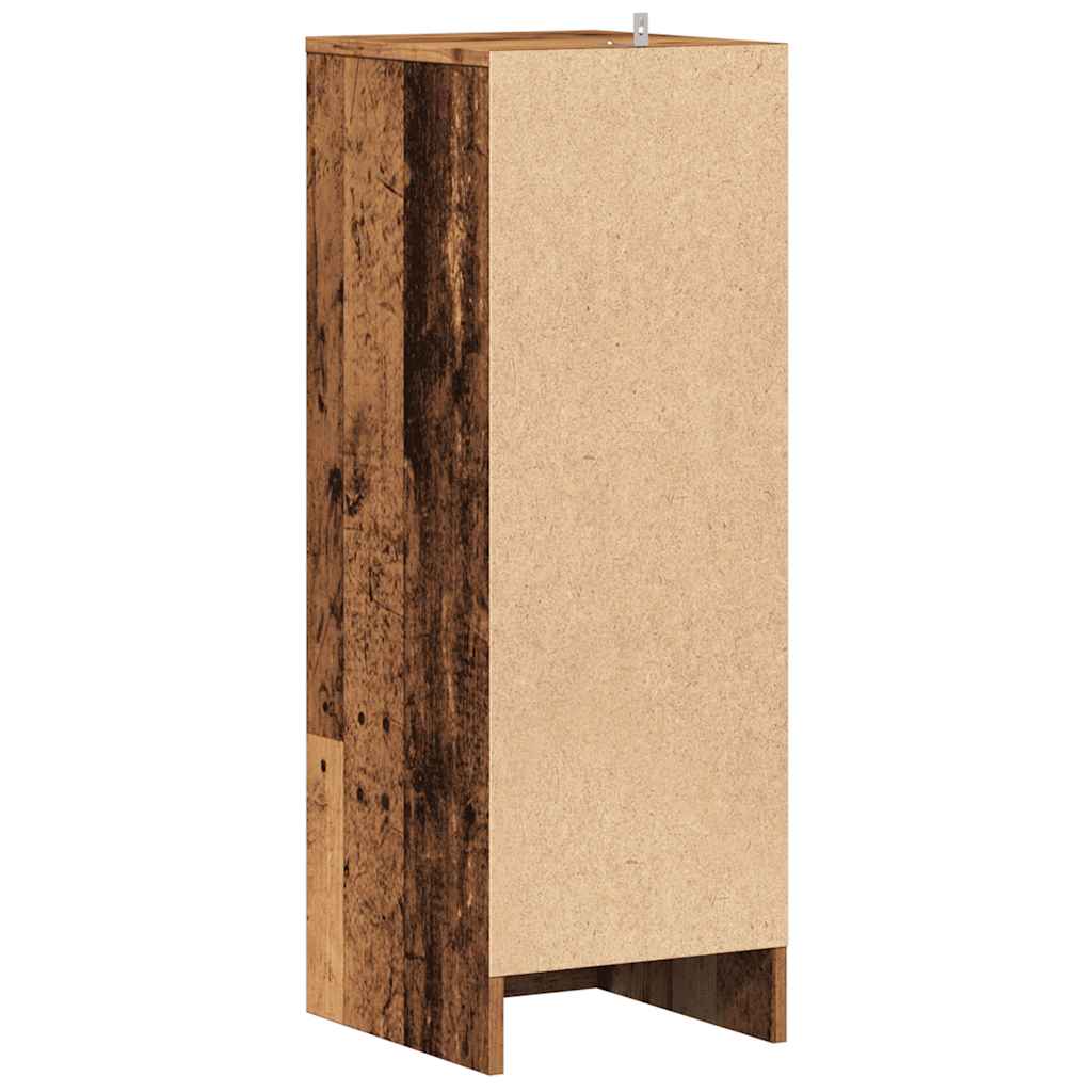 Haven Shoe Cabinet Old Pine 6 Compartments Tall & Skinny