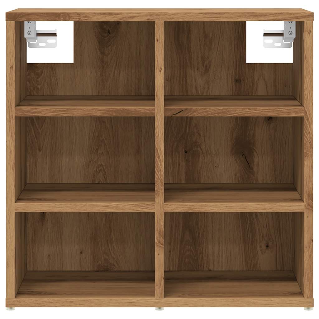 Luxe Shoe Cabinet Natural Grained Oak 6 Compartments Wide & Deep