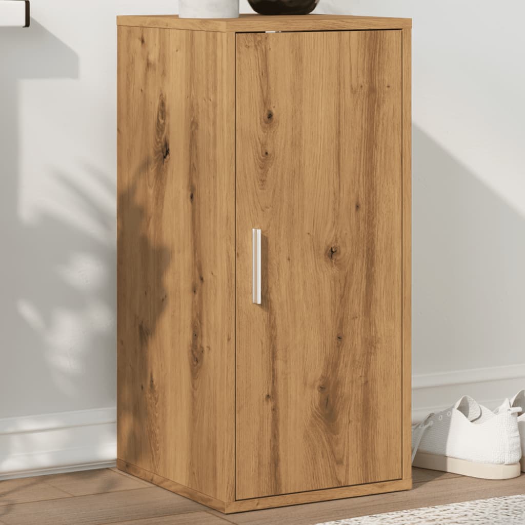 Haven Shoe Cabinet Old Pine 5 Compartments Skinny & Tall