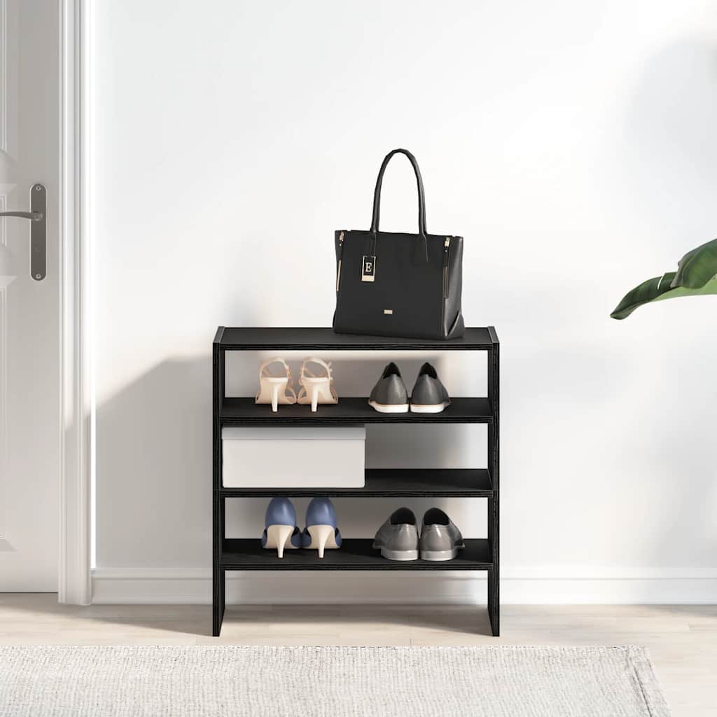 Set of 2 Shoe Rack Sonoma Oak Stackable Medium