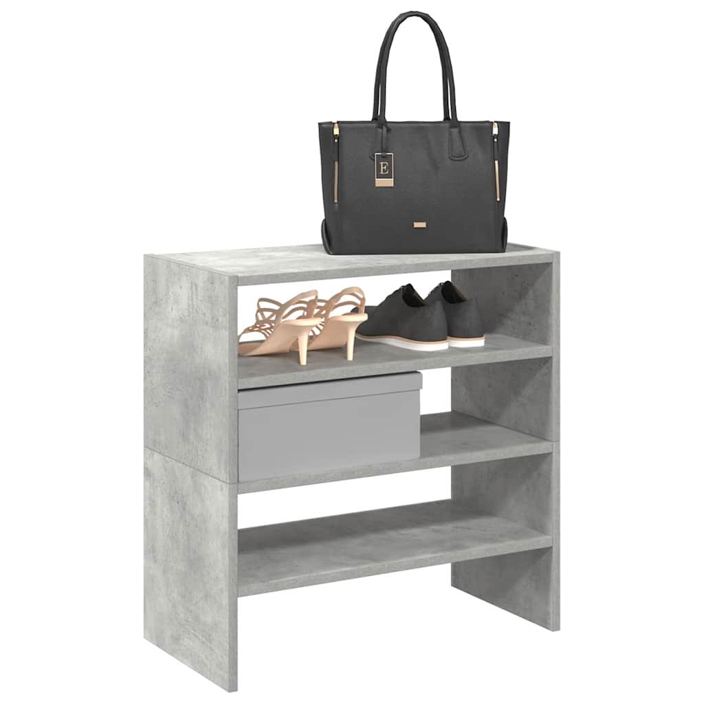 Set of 2 Shoe Rack Sonoma Oak Stackable Medium