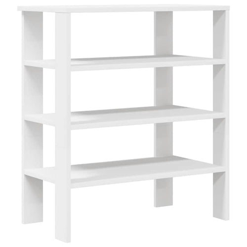 Modern 15 Pair 24" Oak Shoe Rack With 3-Tiers