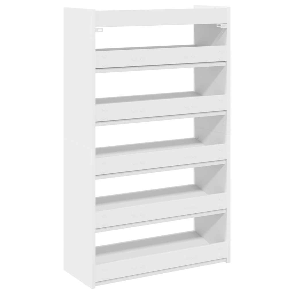 Modern 18 Pair 23" Oak Shoe Rack With 5-Tiers