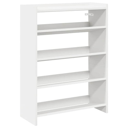 Modern 12 Pair 23" Wooden Shoe Rack With 4-Tiers