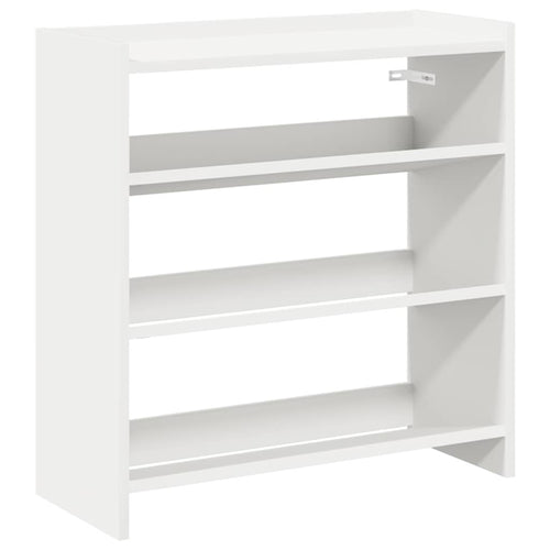 Modern 9 Pair 23" Wooden Shoe Rack With 3-Tiers