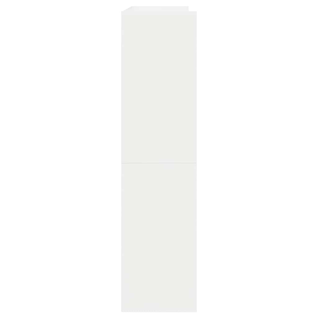 Shoe Cabinet Natural Wood 5 Open Compartments Medium
