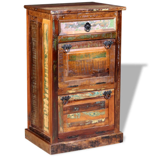 Earth Shoe Cabinet Multicolor Solid Reclaimed Wood Rectangular