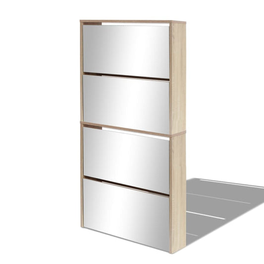 Mode Shoe Rack Oak Engineered wood, Mirror  Shoe Rack