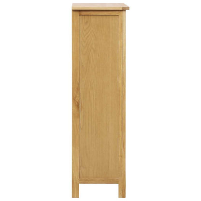 Arc Shoe Rack Natural Solid Oak 3 Compartments Rectangular