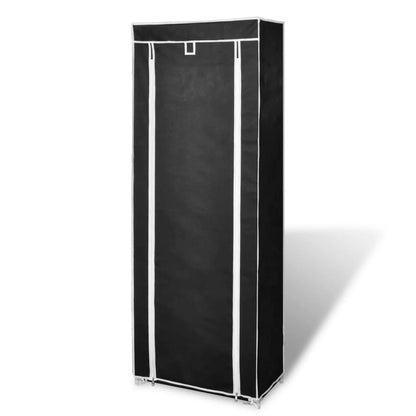 Mode Shoe Rack Fabric & Powder-Coated Steel 10 Tiers Tall & Narrow