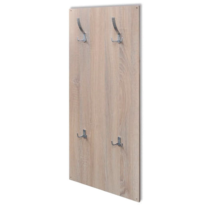 Mode Shoe Cabinet Oak and White Engineered Wood, Plastic, Aluminum Alloy