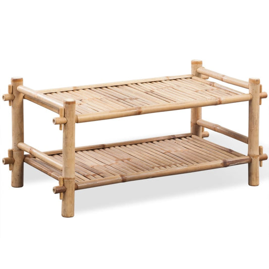 Loft Shoe Rack Bamboo 2 Tier Rectangular
