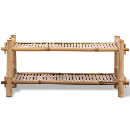 Loft Shoe Rack Bamboo 2 Tier Rectangular