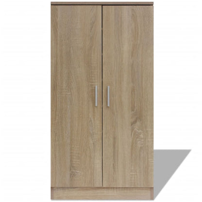 Loft Shoe Rack Oak 2 Compartments Rectangular