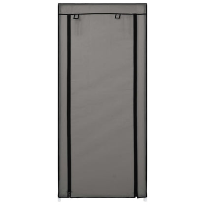 Craft Shoe Cabinet Gray Polypropylene & Iron 10 Tiers