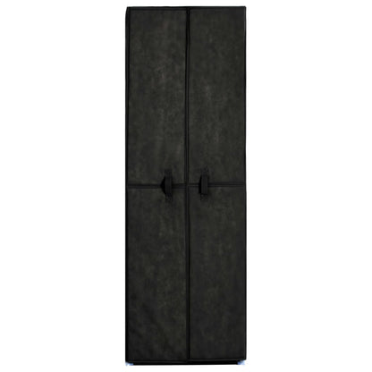 Craft Shoe Cabinet Black Polypropylene & Iron 10 Tiers