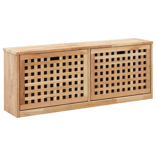 Arc Shoe Organizer Natural Solid Walnut 2 Compartments Wide & Long