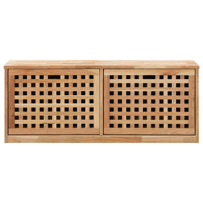 Arc Shoe Organizer Natural Solid Walnut 2 Compartments Wide & Long