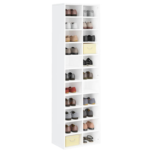 Shoe Rack Sonoma Oak 24 Compartments Tall & Skinny