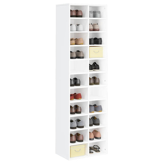 Shoe Rack Sonoma Oak 24 Compartments Tall & Skinny