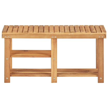 Mode Shoe Rack Natural Solid Acacia Compact 3 Tiers & 4 Compartments