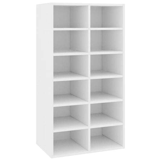 Shoe Rack Sonoma Oak 12 Compartments Tall