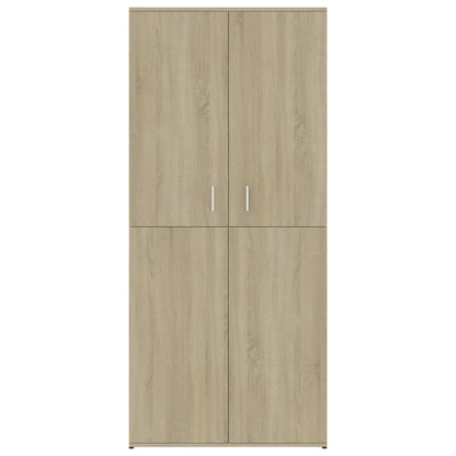 Shoe Cabinet Sonoma Oak Tall 4 Compartments