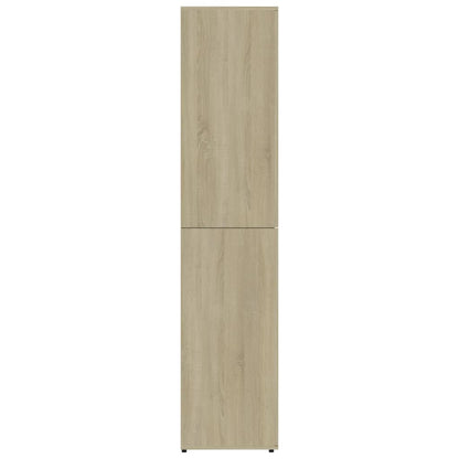 Shoe Cabinet Sonoma Oak Tall 4 Compartments
