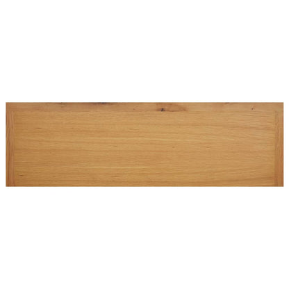 Shoe Rack Natural Solid Oak 8 Compartments Rectangular