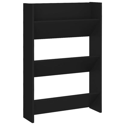 Set of 2 Modern 23" Wall Mounted Pine Shoe Cabinet With 3 Tiers