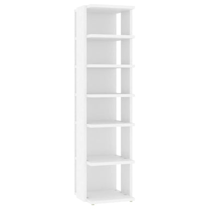 Shoe Cabinet Set Of 2 Sonoma Oak 6 Compartments Tall & Skinny