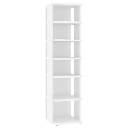 Shoe Cabinet Set Of 2 Sonoma Oak 6 Compartments Tall & Skinny