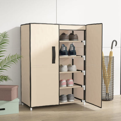 Shoe Rack Non-Woven Fabric & Steel  Light Weight Medium Height