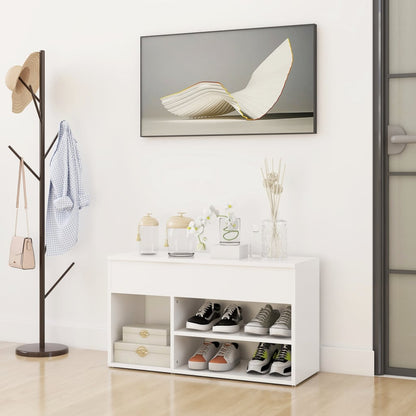 Shoe Storage Bench Sonoma Oak 5 Compartments Wide & Long