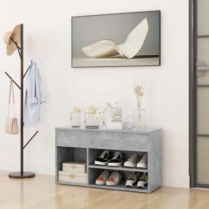 Shoe Storage Bench Sonoma Oak 5 Compartments Wide & Long