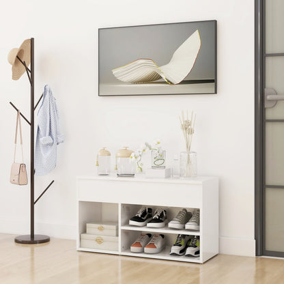Shoe Storage Bench Sonoma Oak 5 Compartments Wide & Long