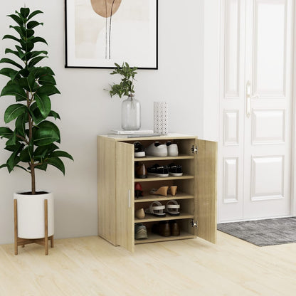 Shoe Cabinet Old Pine Tall 5 Compartments