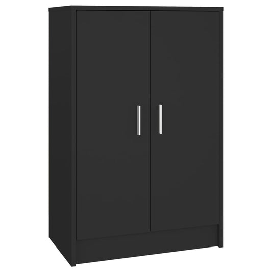 Shoe Cabinet Hardened Oak Tall 2 Compartments