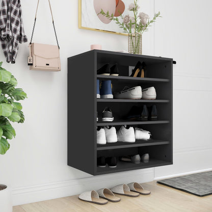 Shoe Cabinet Old Pine Tall 6 Compartments