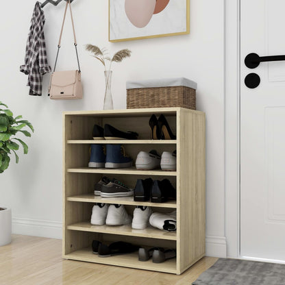Shoe Cabinet Old Pine Tall 6 Compartments