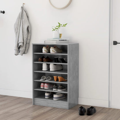 Shoe Cabinet Old Pine Tall 6 Compartments